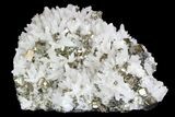 Quartz Crystal Cluster with Pyrite - Peru #138164-2